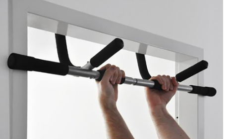Elevate Your Fitness Routine with the Doorway Pull-Up Trainer - Perfect for Strength and Height Enhancement