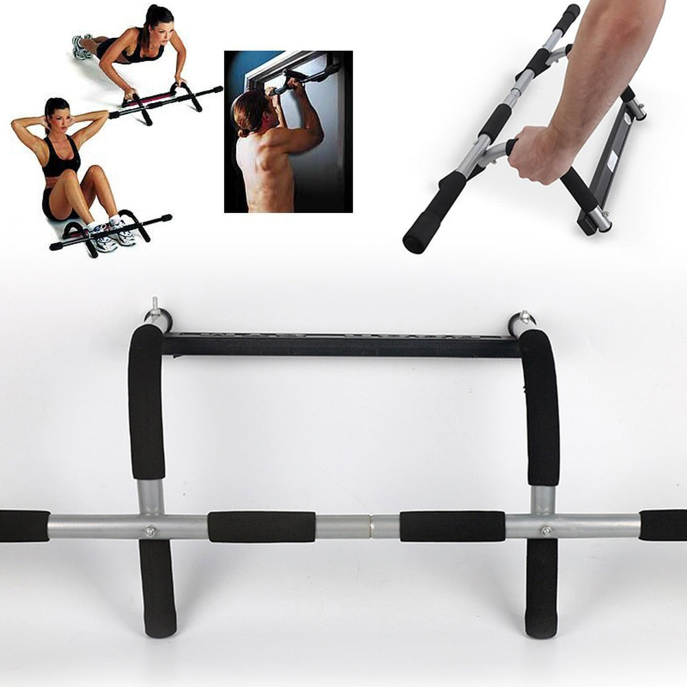 Elevate Your Fitness Routine with the Doorway Pull-Up Trainer - Perfect for Strength and Height Enhancement