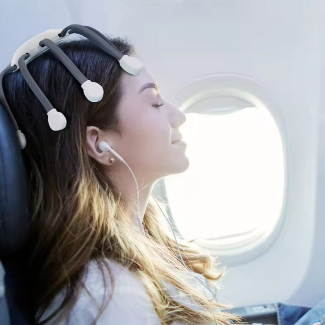 20Massage Heads Orange Scalp Head Massager Red Light Vibrator Octopus Scratcher for Relaxation Stress Migraine