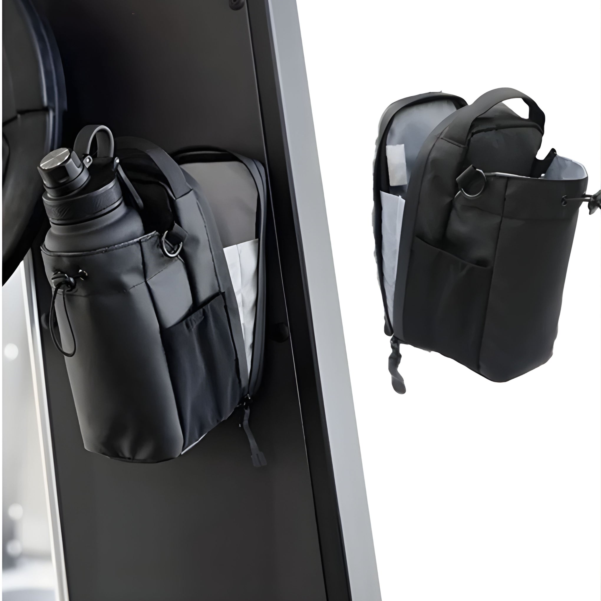 Magnetic Gym Bag Large Capacity Magnetic Carrier Bag with Phone Pocket Portable Gym Water Bottle Pouch Gym Accessories Organizer