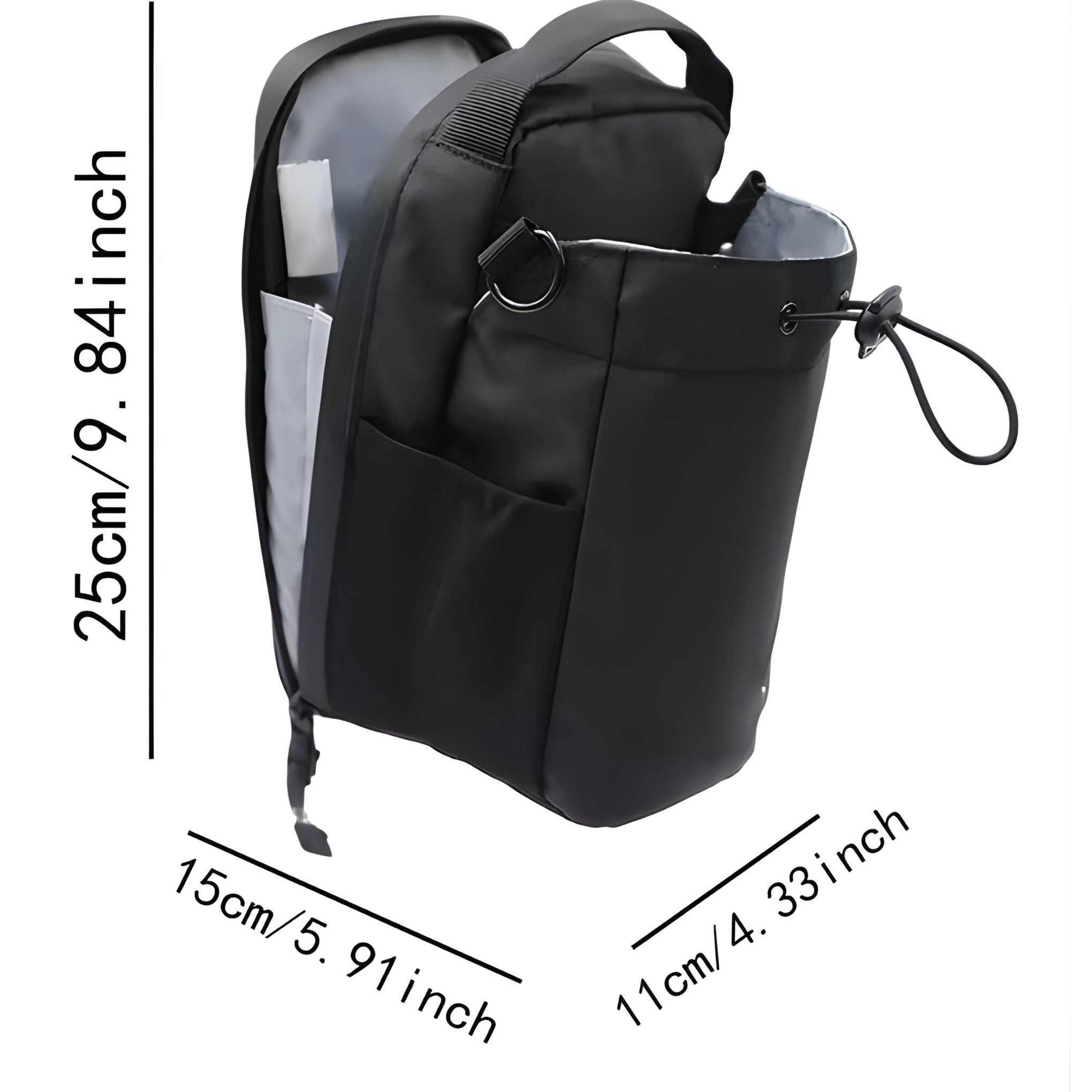 Magnetic Gym Bag Large Capacity Magnetic Carrier Bag with Phone Pocket Portable Gym Water Bottle Pouch Gym Accessories Organizer