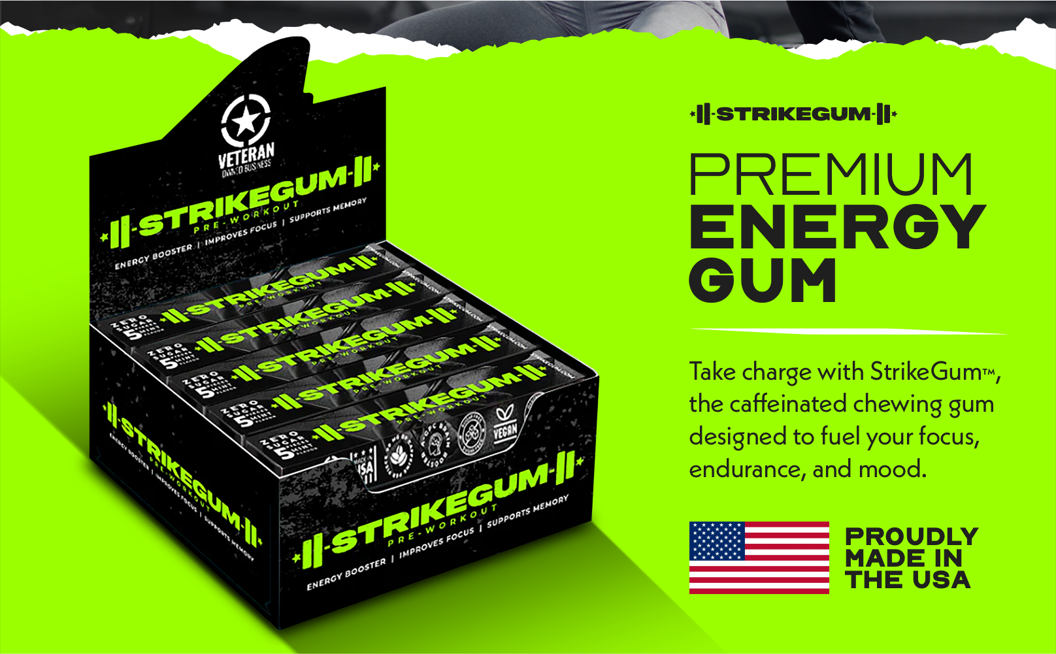 Strike Premium Energy Gum | 1 Pack